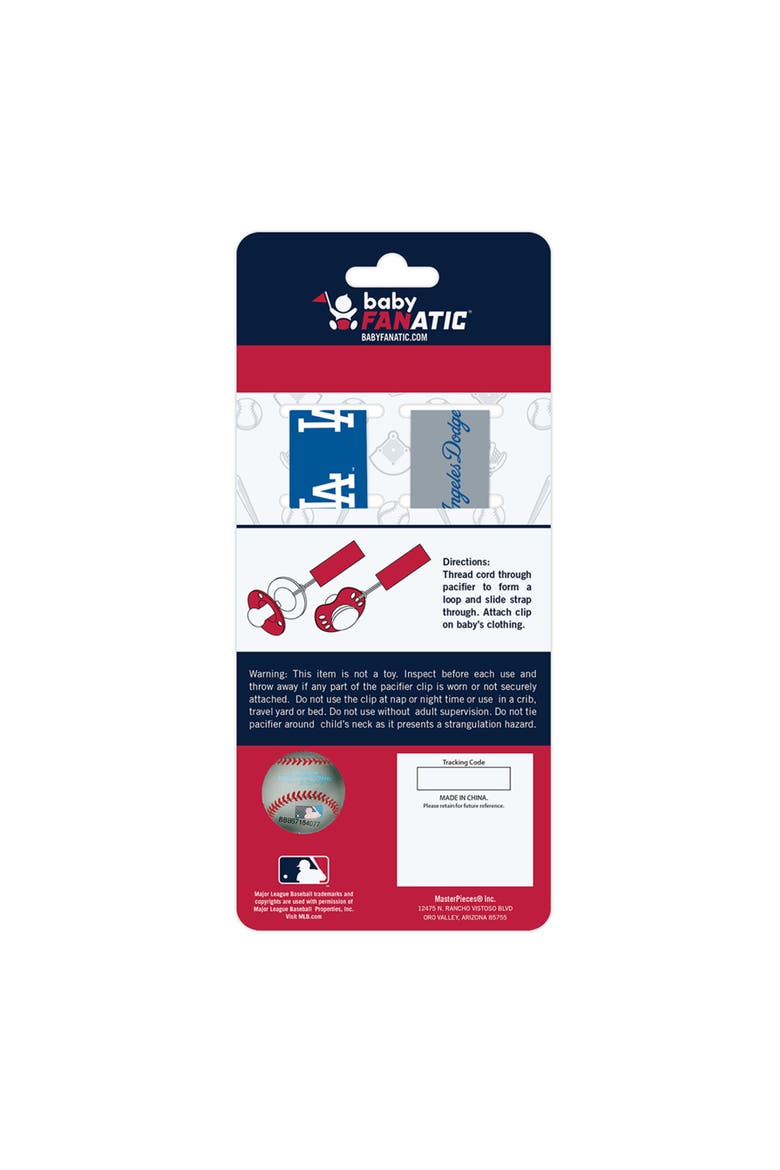 Los Angeles Dodgers Pacifier Clip 2-Pack, Alternate, color, Multicolor