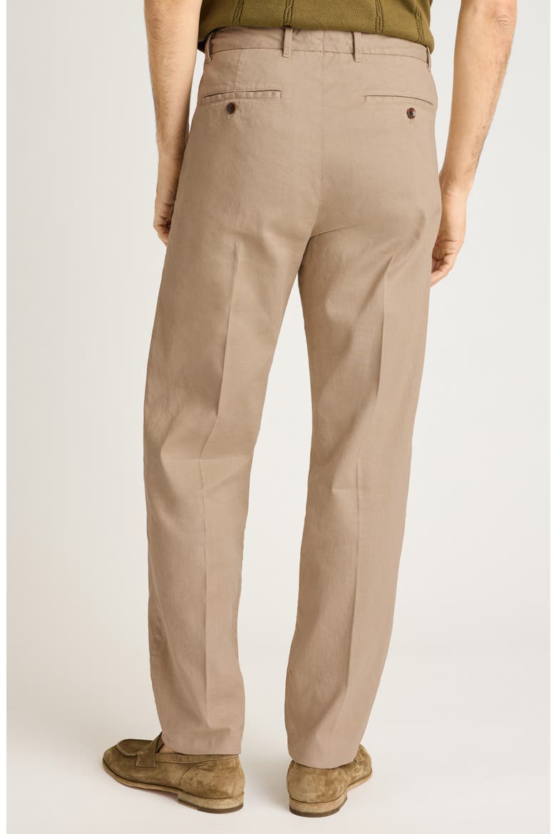 Coastal Linen Blend Pants, Alternate, color, KHAKI