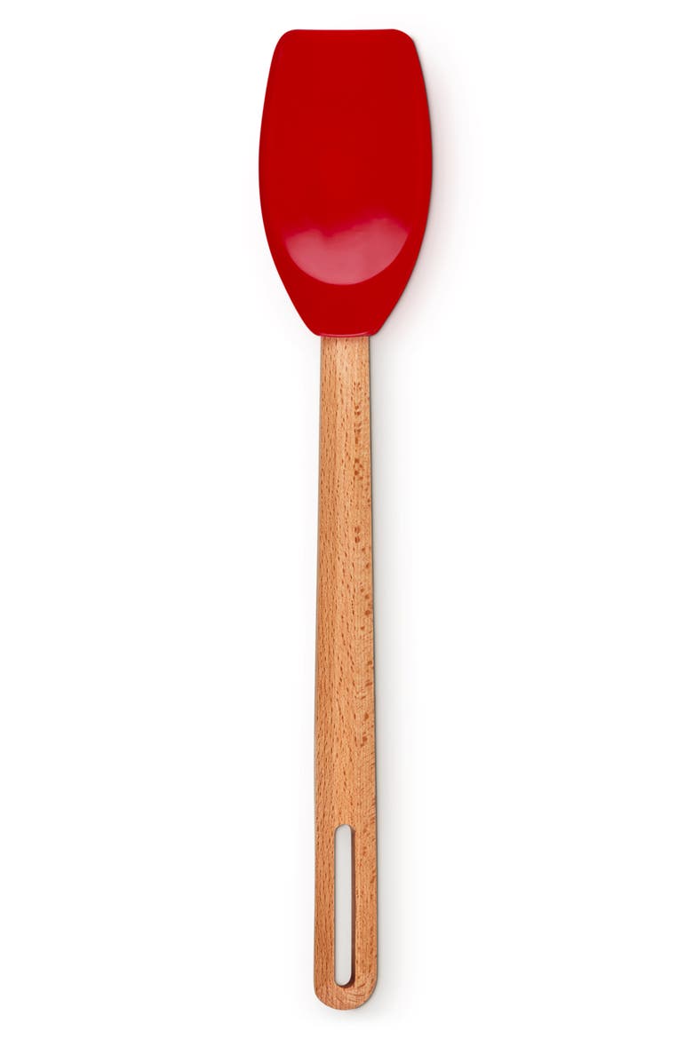 Signature Silicone & Wood Spatula Spoon, Main, color, CERISE