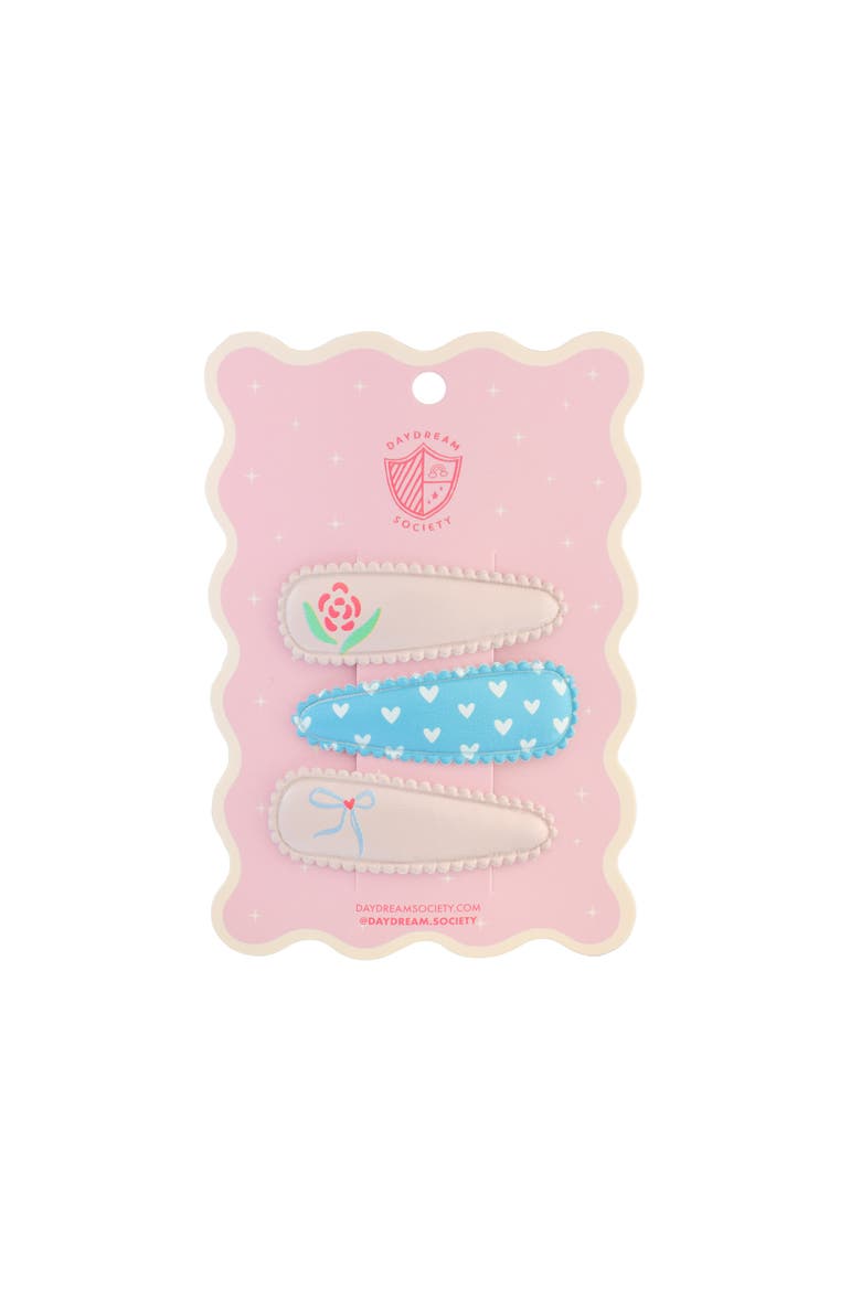 Love Birds Printed Hair Clip Set, Main, color, Assorted Pre-Pack