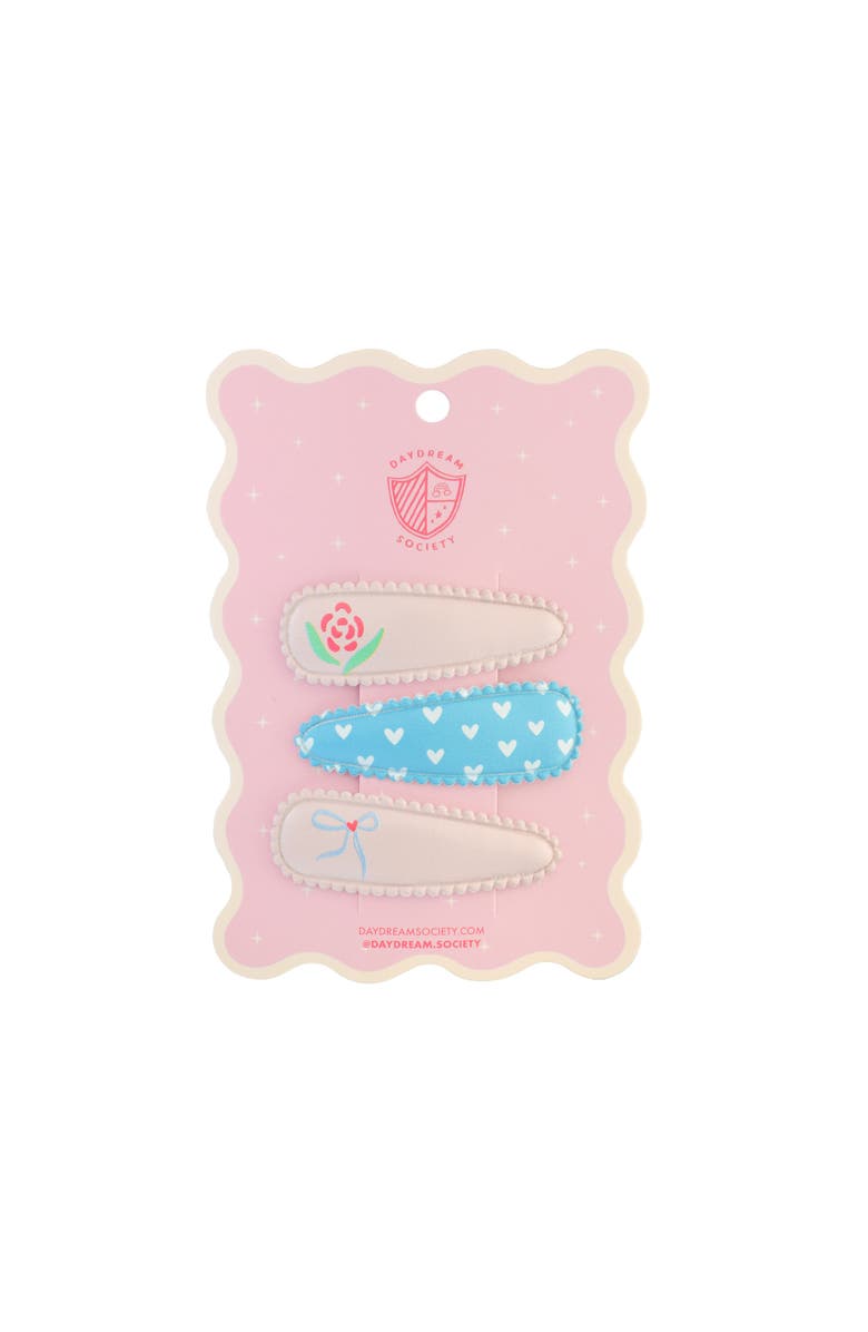 Daydream Society Love Birds Printed Hair Clip Set, Main, color, Assorted Pre-Pack