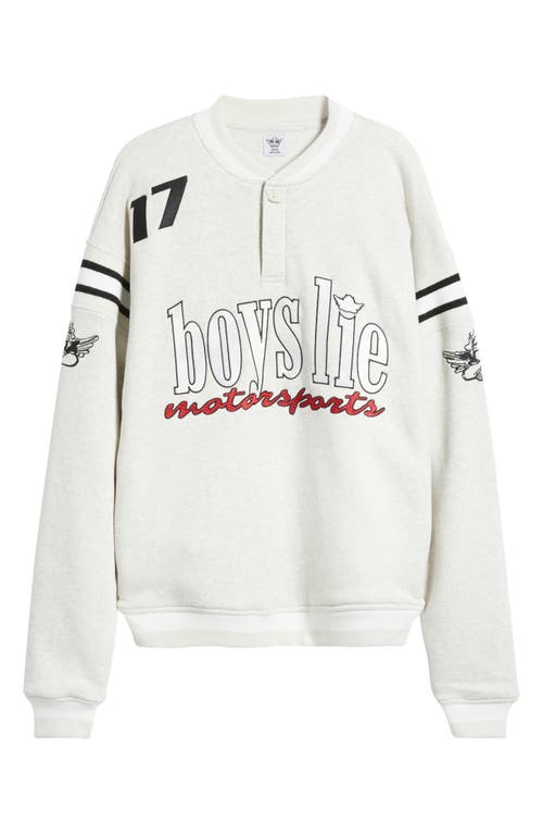 Boys Lie Running On Fumes Jordan Henley Sweatshirt In Heather Ash Grey