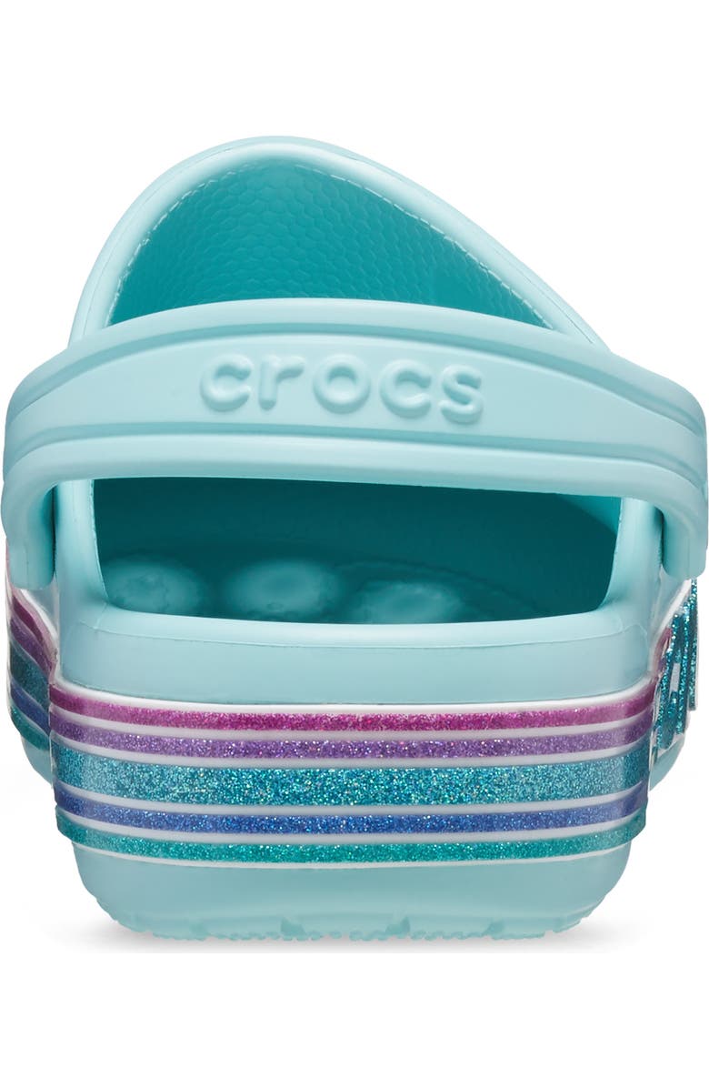 CROCS Kids' Bayaband Rainbow Glitter Clog, Alternate, color,