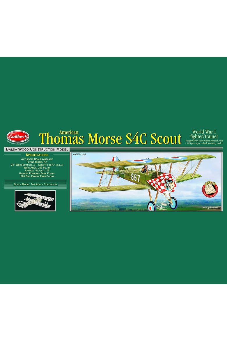 Thomas Morse Scout Laser Cut Model Kit, Main, color, Multicolored