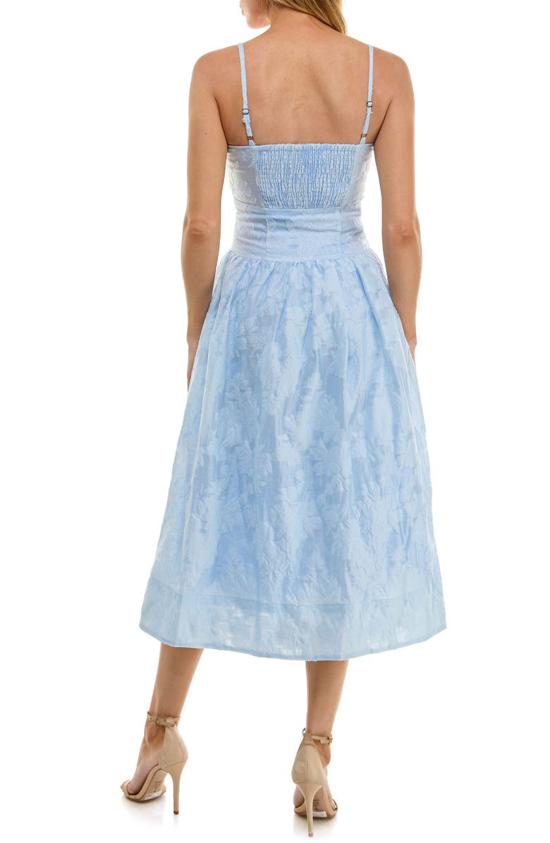 Socialite Jacquard Midi Sundress, Alternate, color, Hazy Blue