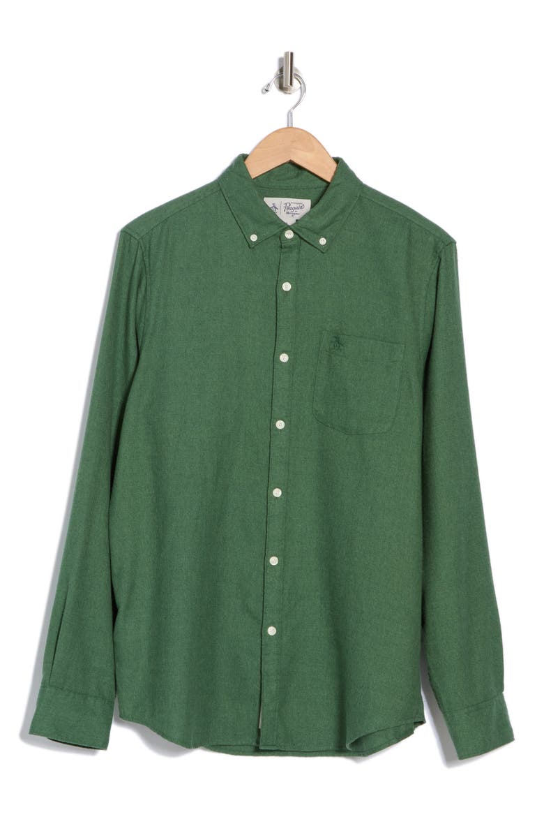 Jasper Flannel Button-Up Shirt, Alternate, color, SYCAMORE