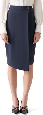 LK Bennett Audrey Faux Wrap Pencil Skirt