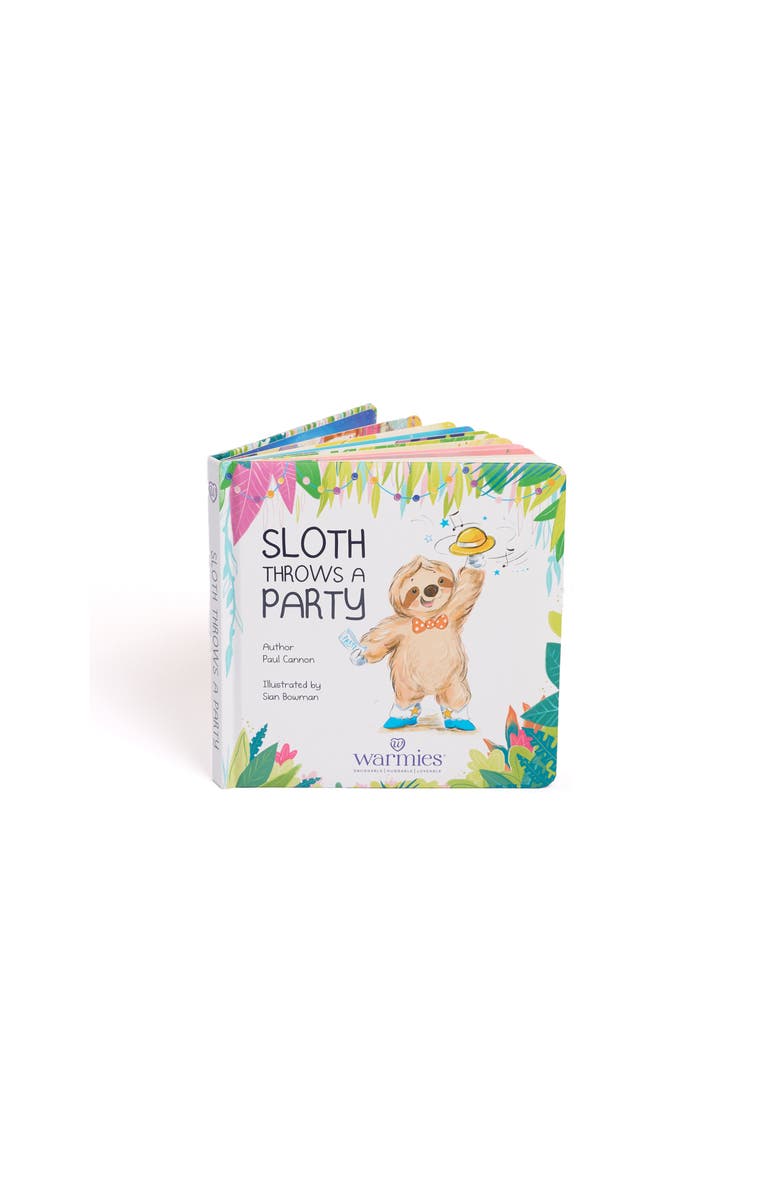 Warmies Sloth Throws a Party, Main, color, Multi Color