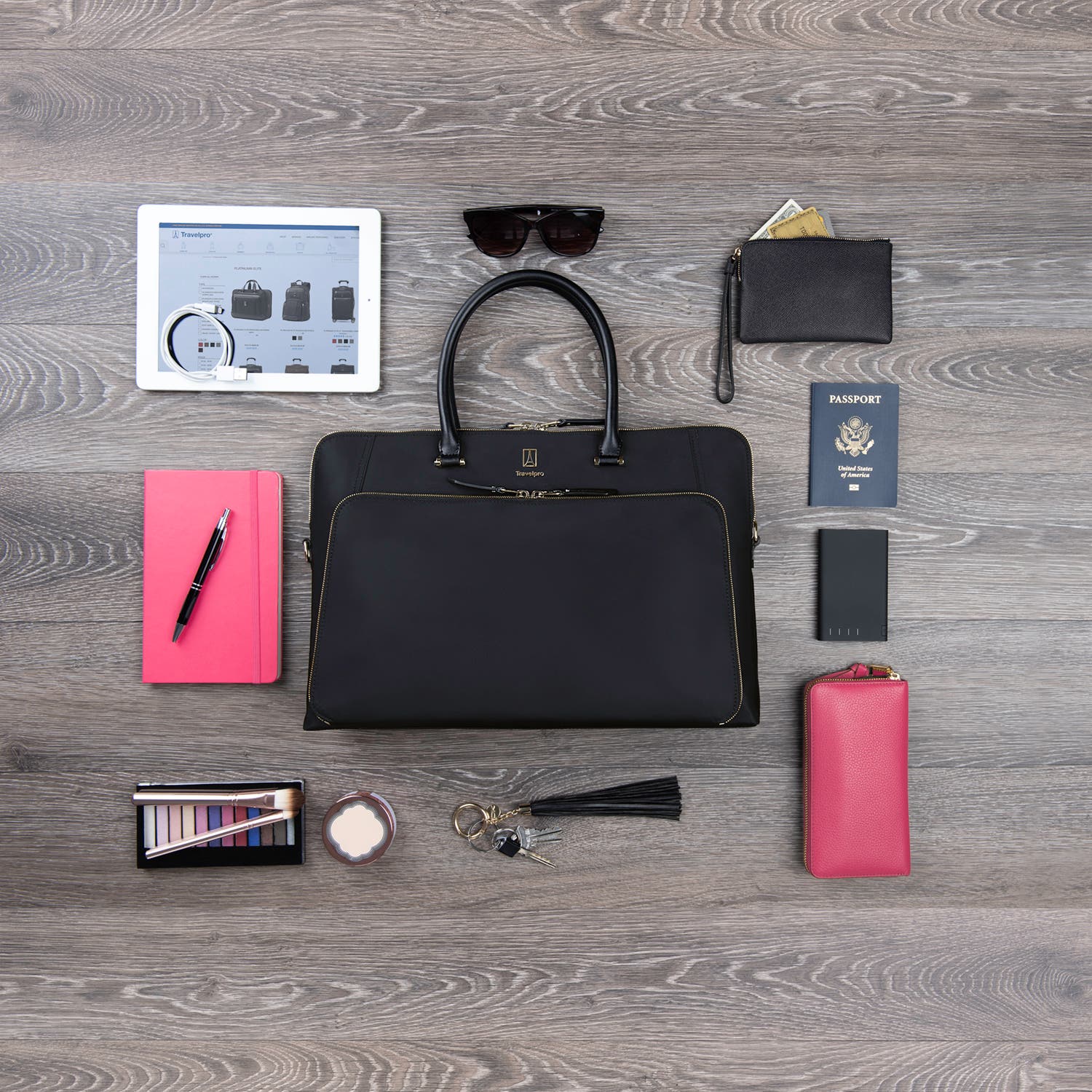 TRAVELPRO Platinum Elite Women's Travel Briefcase, Fits up to 14 Inch Laptop, Alternate, color, 