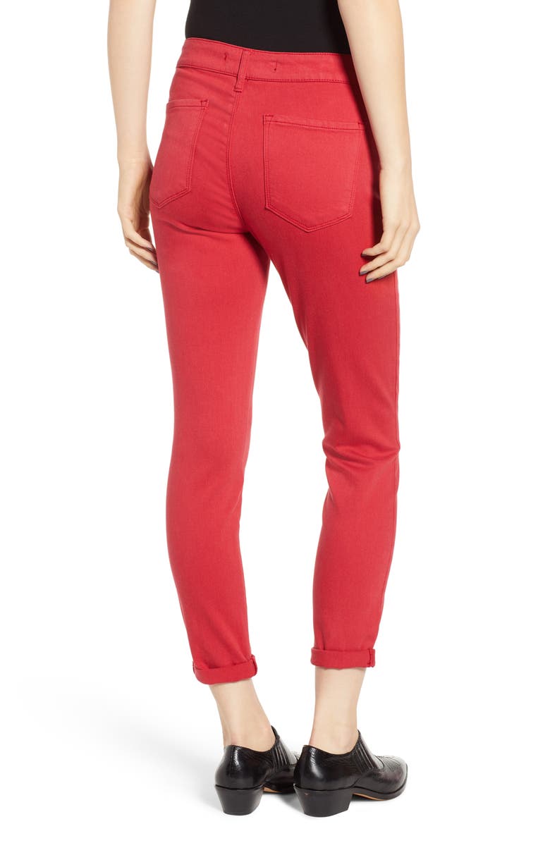 Prosperity Denim Cuffed Skinny Jeans, Alternate, color, 