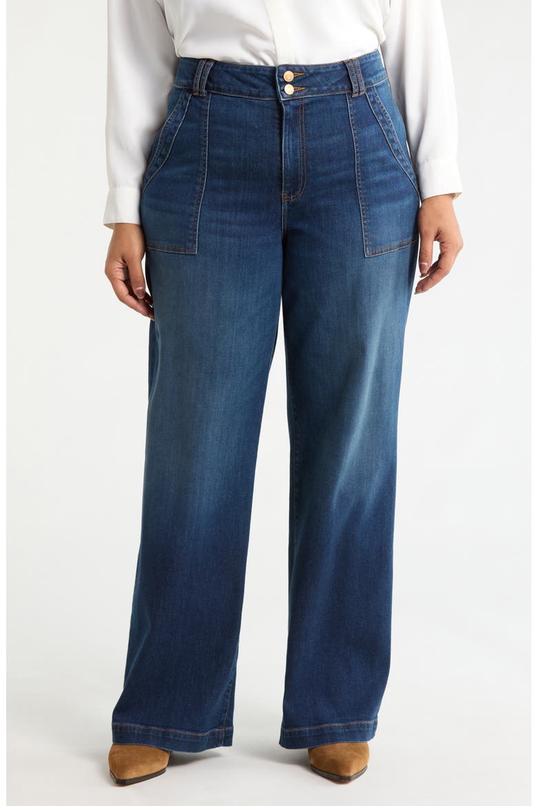 Jodi High Waist Wide Leg Utility Jeans, Main, color, NOURISH