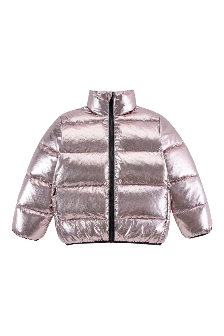 Kids' Fallon Metallic Puffer Jacket, Main, color, PINK