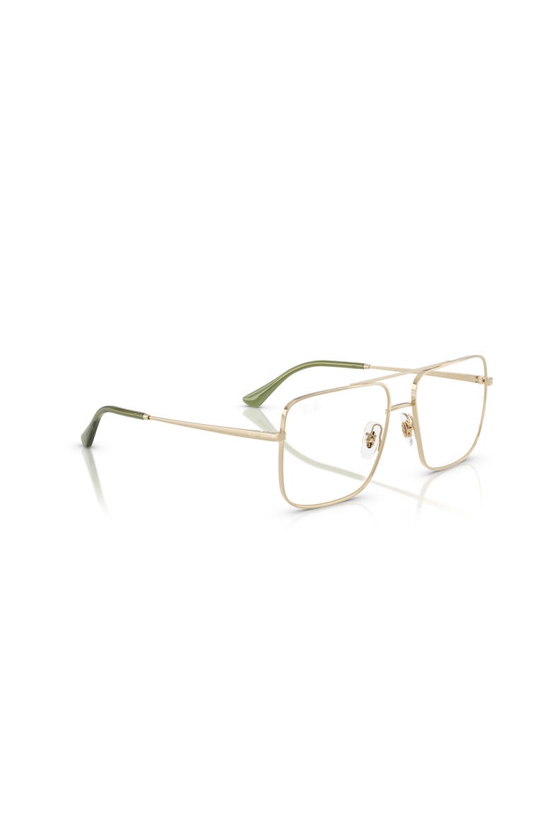 56mm Square optical glasses, Alternate, color, Gold