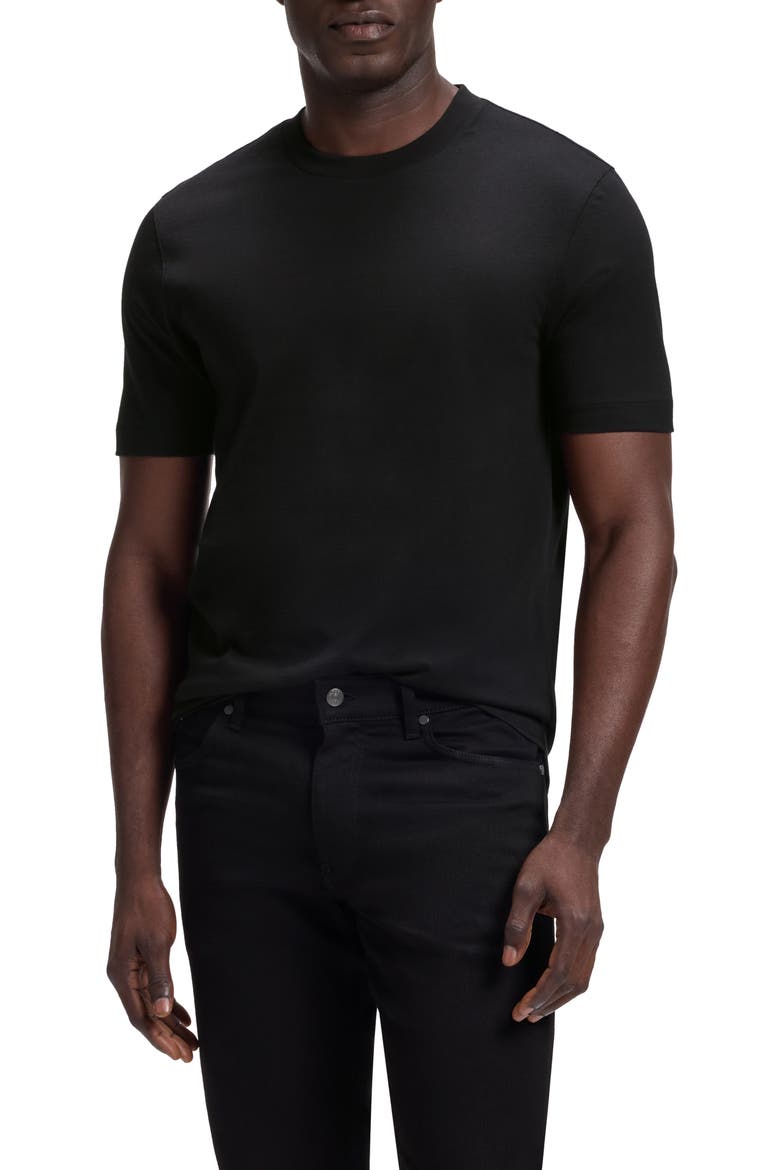 Thompson Crewneck Tee, Main, color, BLACK