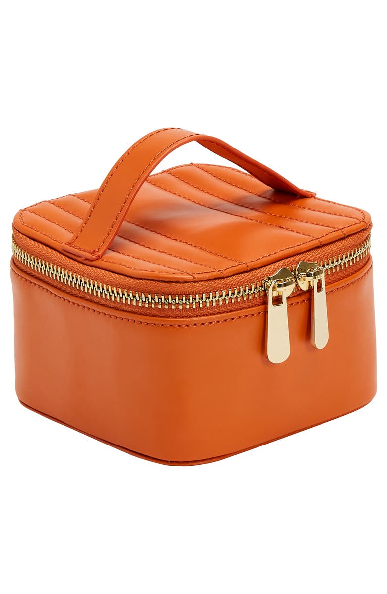 WOLF Maria Zip Jewelry Cube, Alternate, color, Tangerine