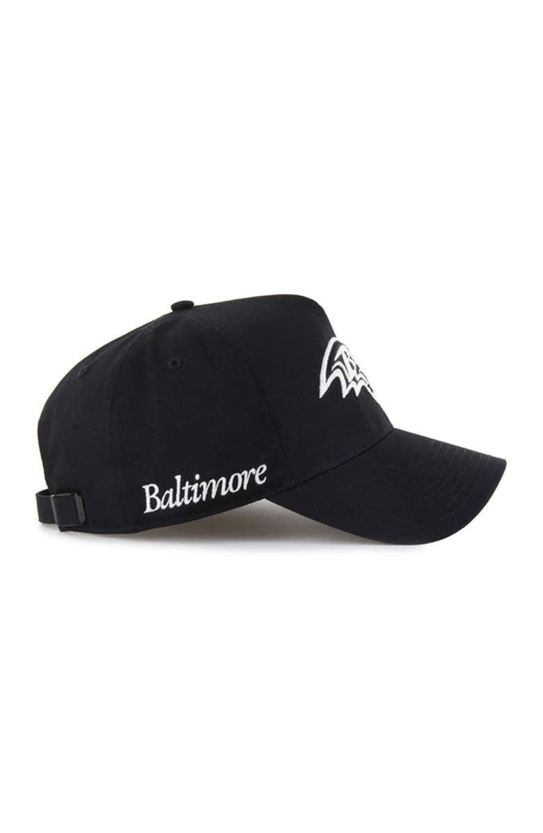 '47 Men's '47 Black Baltimore Ravens Foundation Offside Adjustable Hat, Alternate, color, 