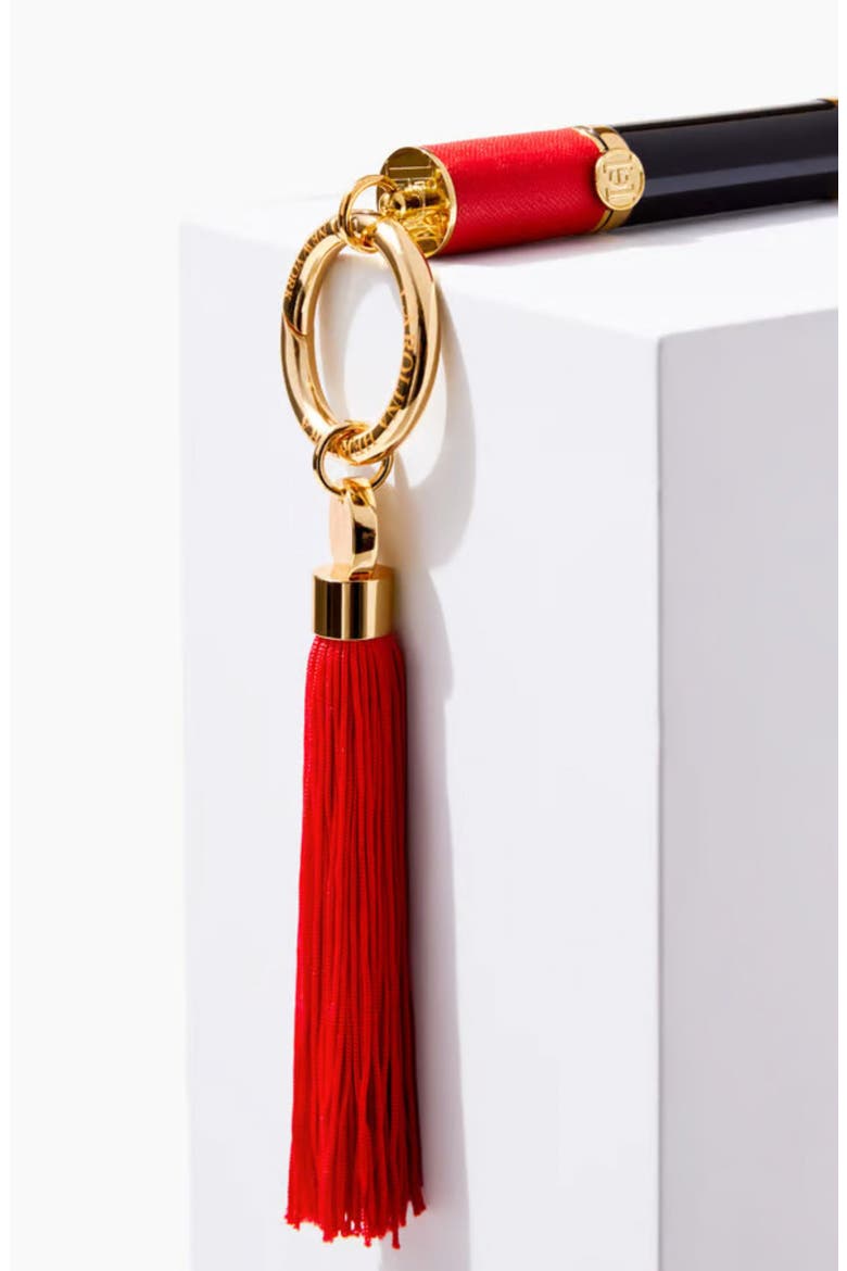 The Tassel Accessory Lipstick Charm, Alternate, color, RED