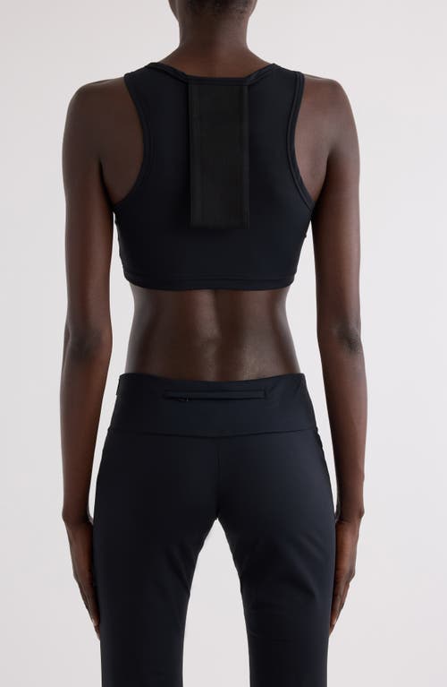 Courrèges Courregès Scuba Tech Jersey Bra In Black
