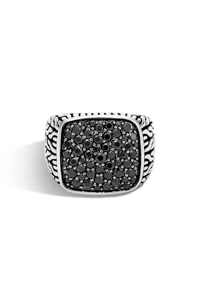 John Hardy Men's Classic Chain Silver Signet Ring, Alternate, color, 