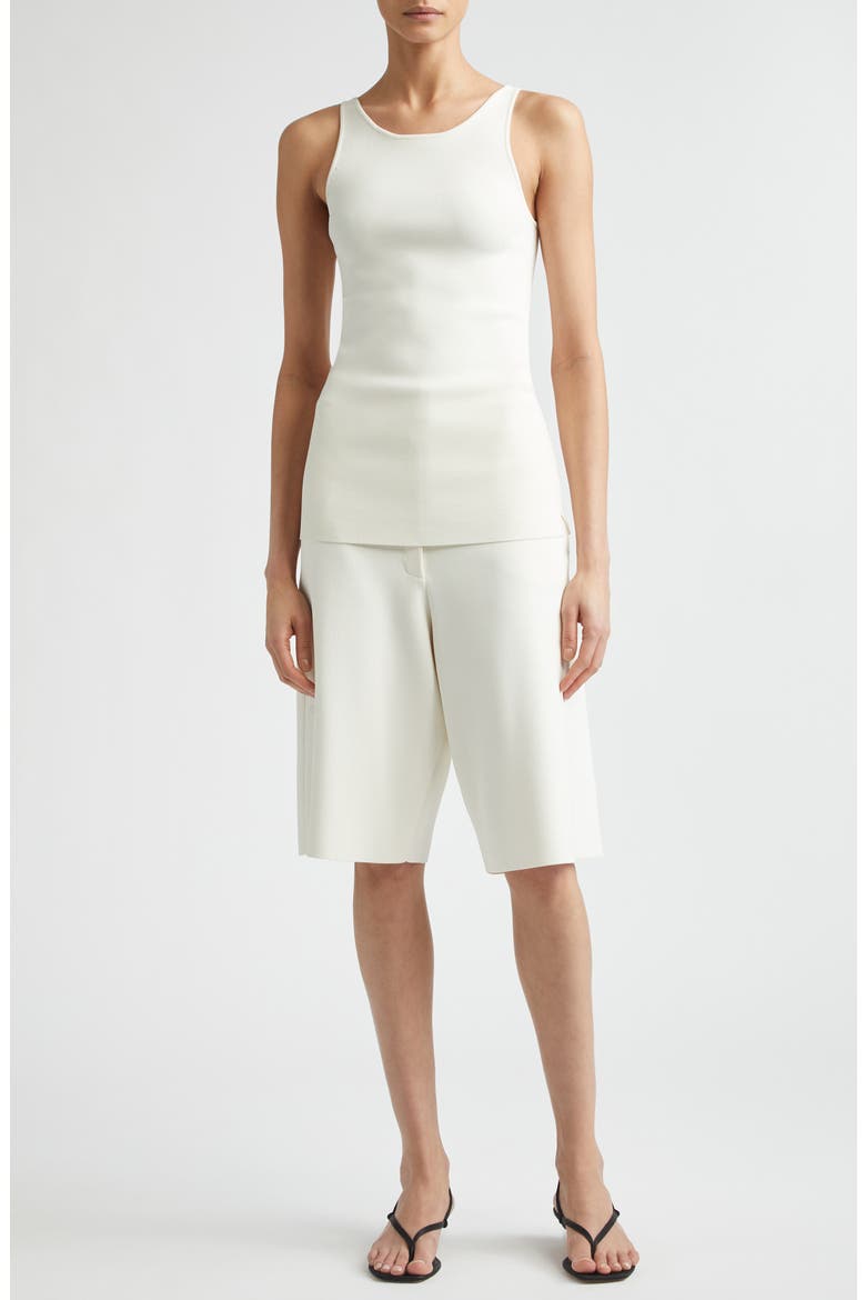 Knit Shorts, Alternate, color, WHITE