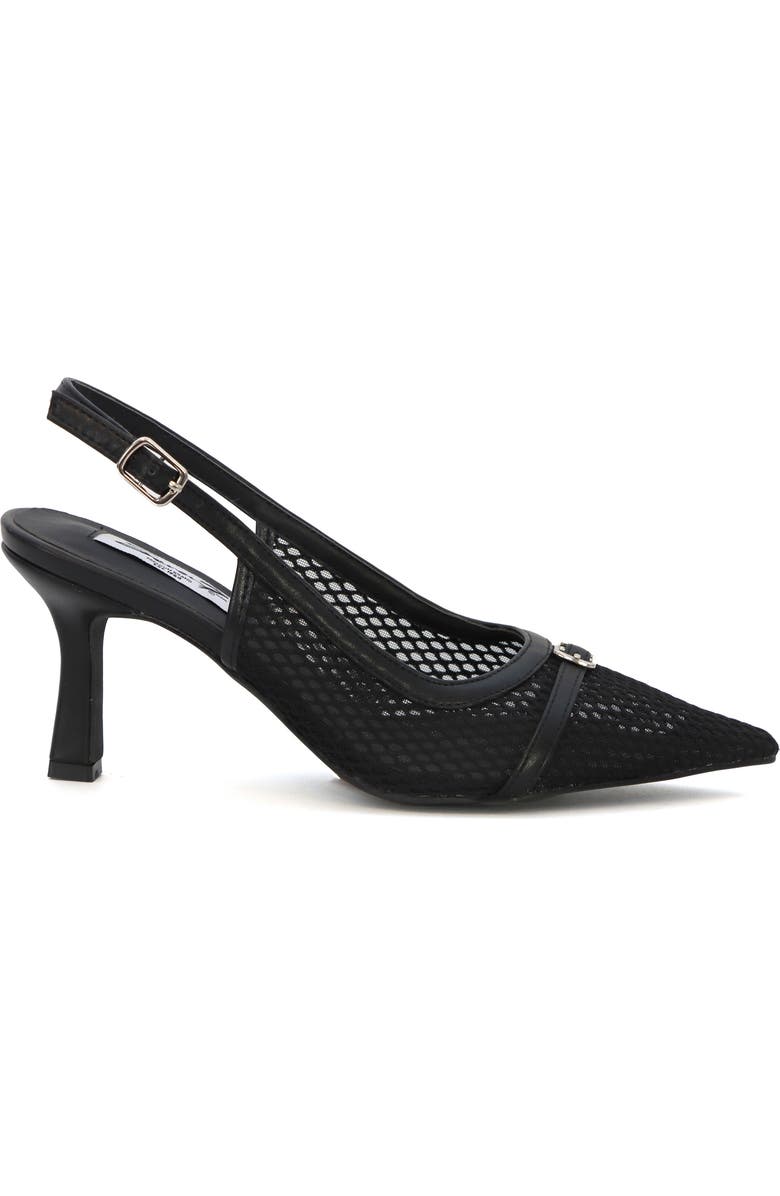 Seven7 Mesh Pointed Toe Slingback Pump, Alternate, color, Black