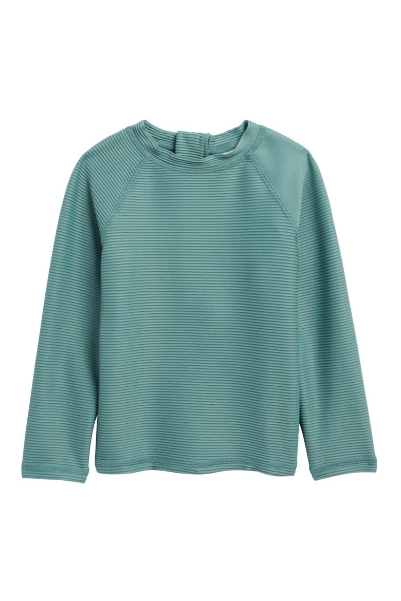 Long Sleeve Rashguard, Main, color, TEAL