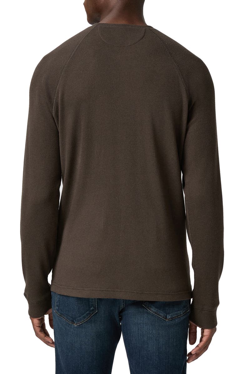 PAIGE Abaroa Thermal Knit Henley, Alternate, color, Deep Oak