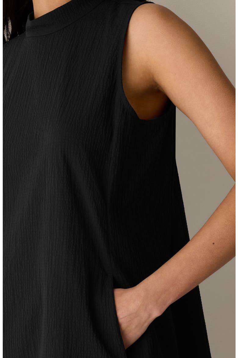 Mock Neck Sleeveless Dress, Alternate, color, BLACK
