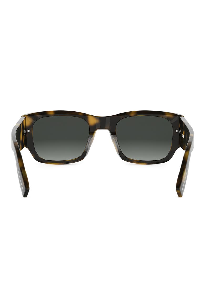 DiorBlackSuit XL S4I 52mm Square Sunglasses, Alternate, color, DARK HAVANA / GRADIENT GREEN