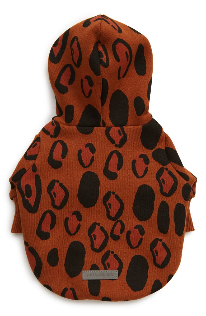 Huts and Bay Animal Print Dog Hoodie, Alternate, color, 