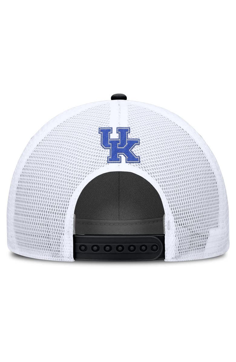 Nike Men's Nike Black/White Kentucky Wildcats 2025 On-Field Rise Patch Trucker Adjustable Hat, Alternate, color, Black