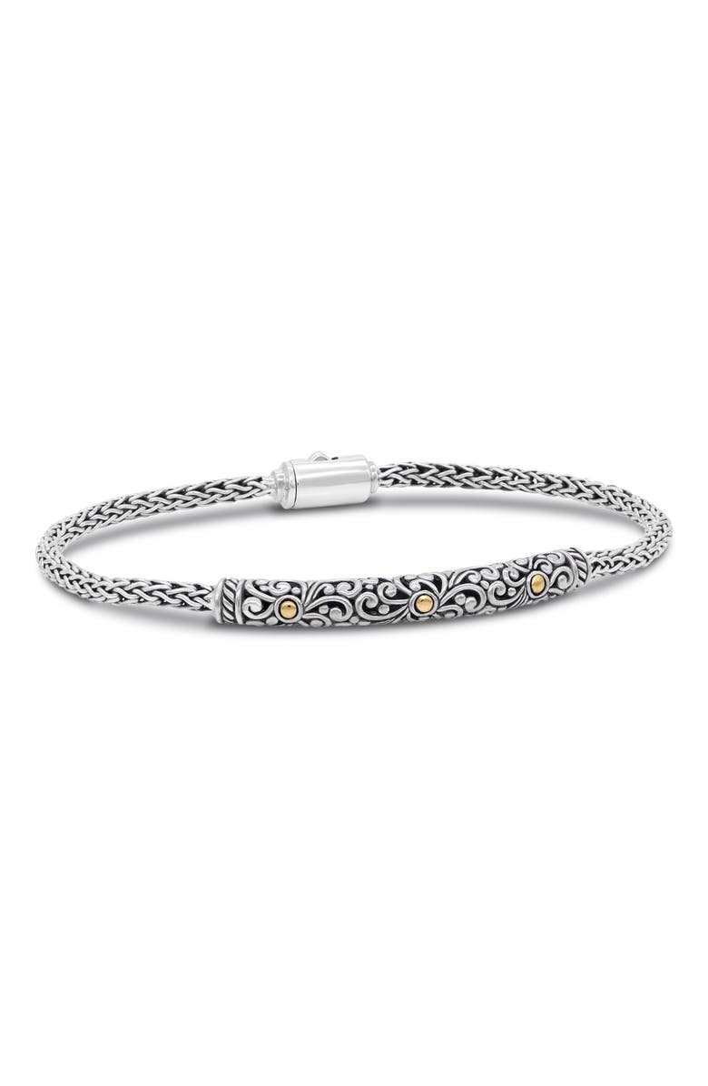 DEVATA Sterling Silver with 18K Gold Accents Chain Bracelet, Alternate, color, 