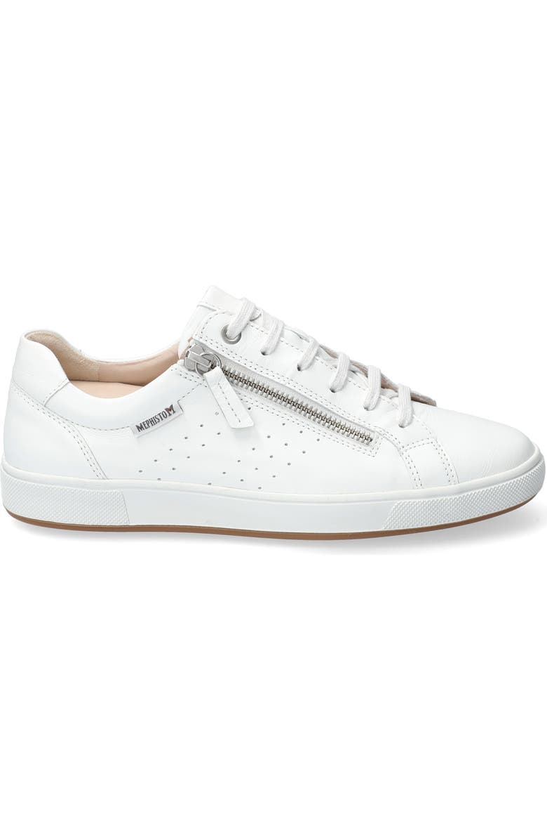 Mephisto Nikita Sneaker, Alternate, color, White Silk