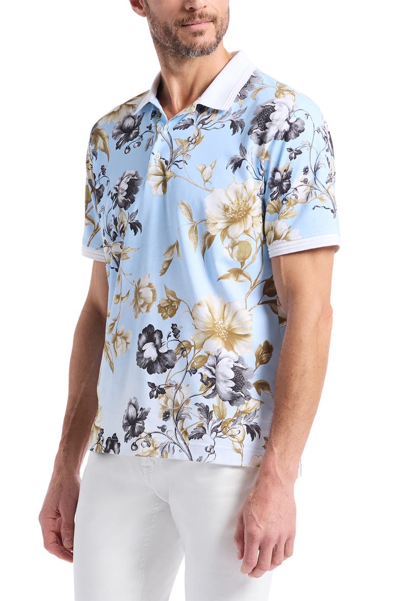 Milson Floral Polo, Alternate, color, MULTI