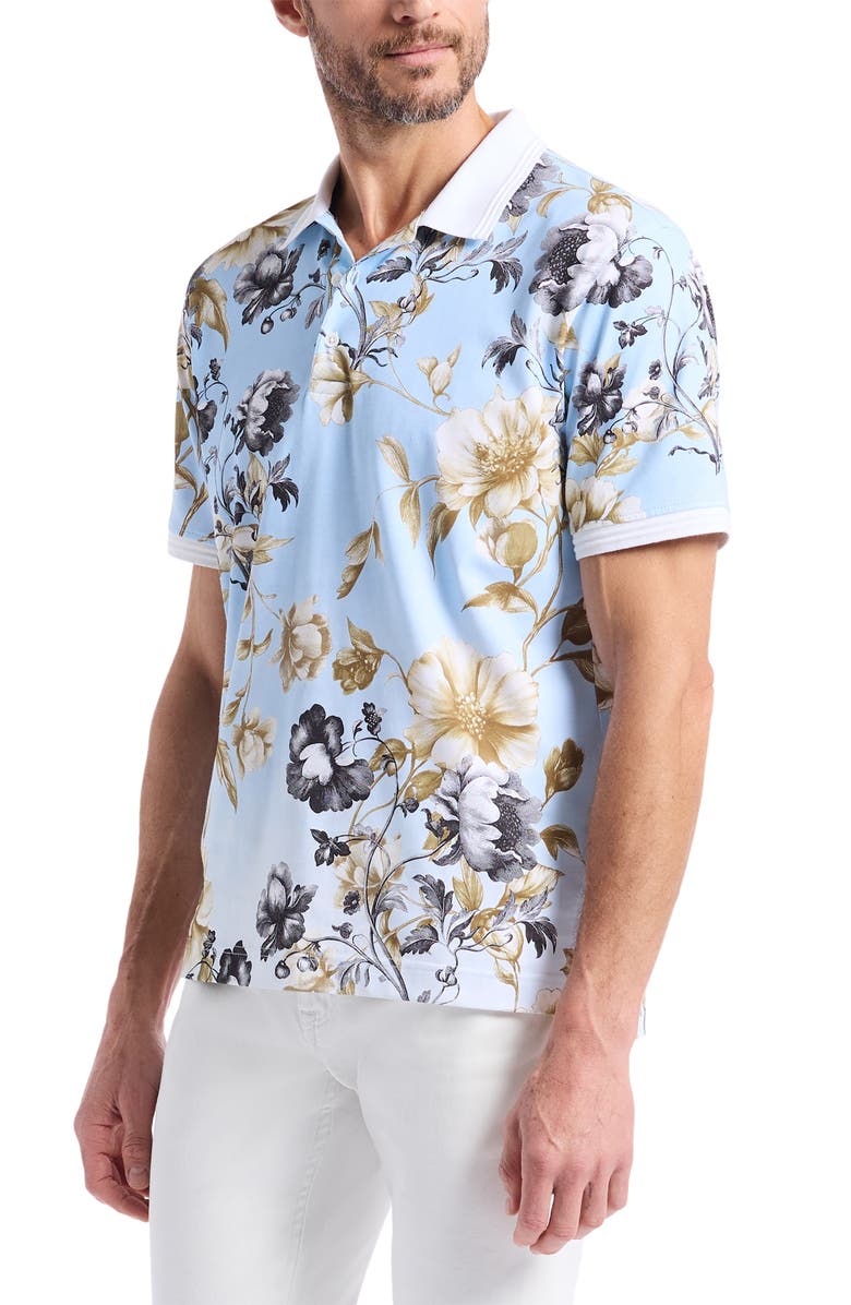 Robert Graham Milson Floral Polo, Alternate, color, Multi