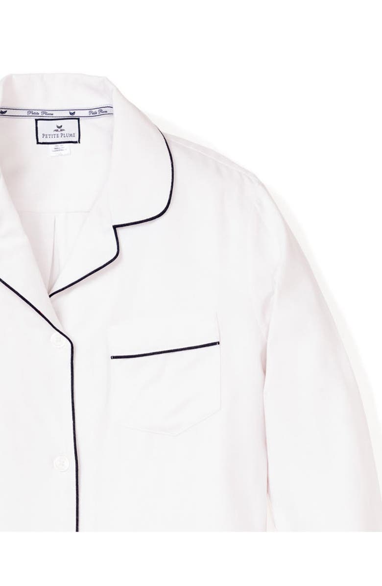 Petite Plume Pink Stripe Cotton Nightshirt, Alternate, color, White