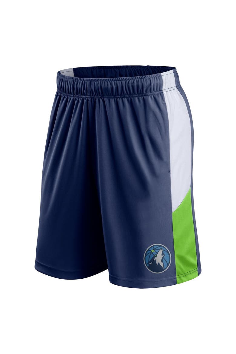 Men's Fanatics Branded Navy Minnesota Timberwolves Champion Rush Practice Performance Shorts, Alternate, color, Navy