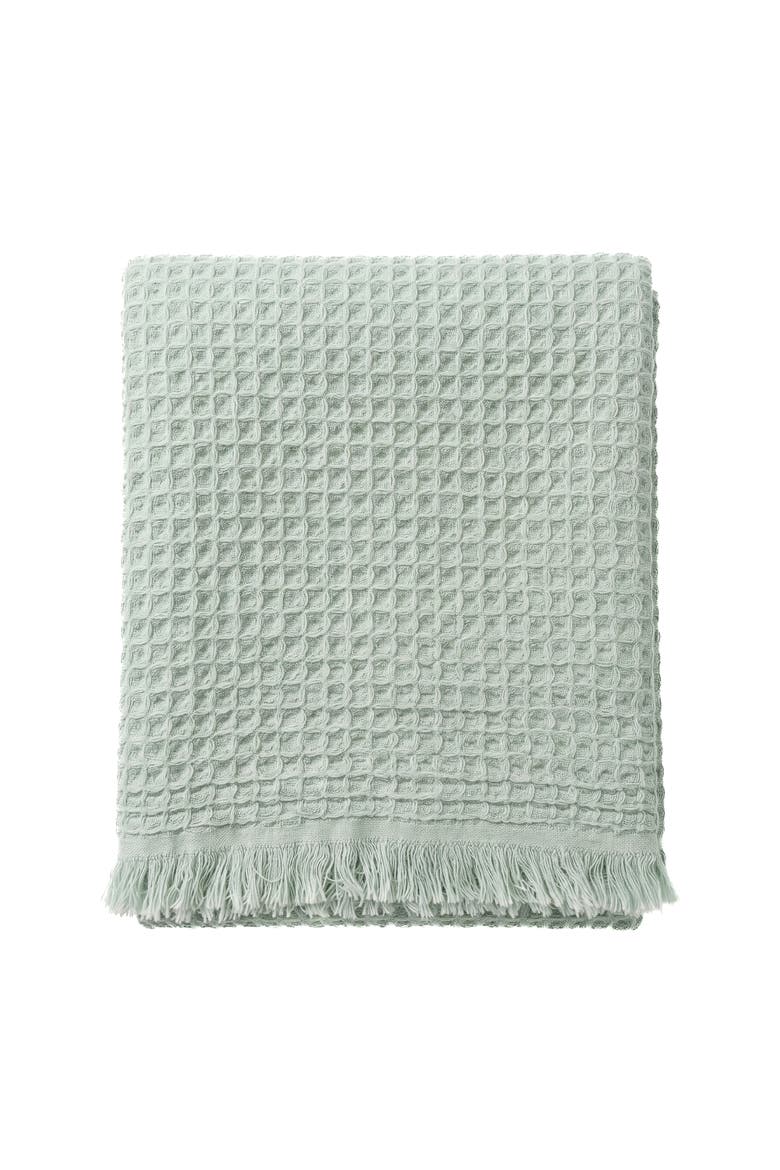 Turkish Cotton Waffle Throw, Main, color, Mint Green