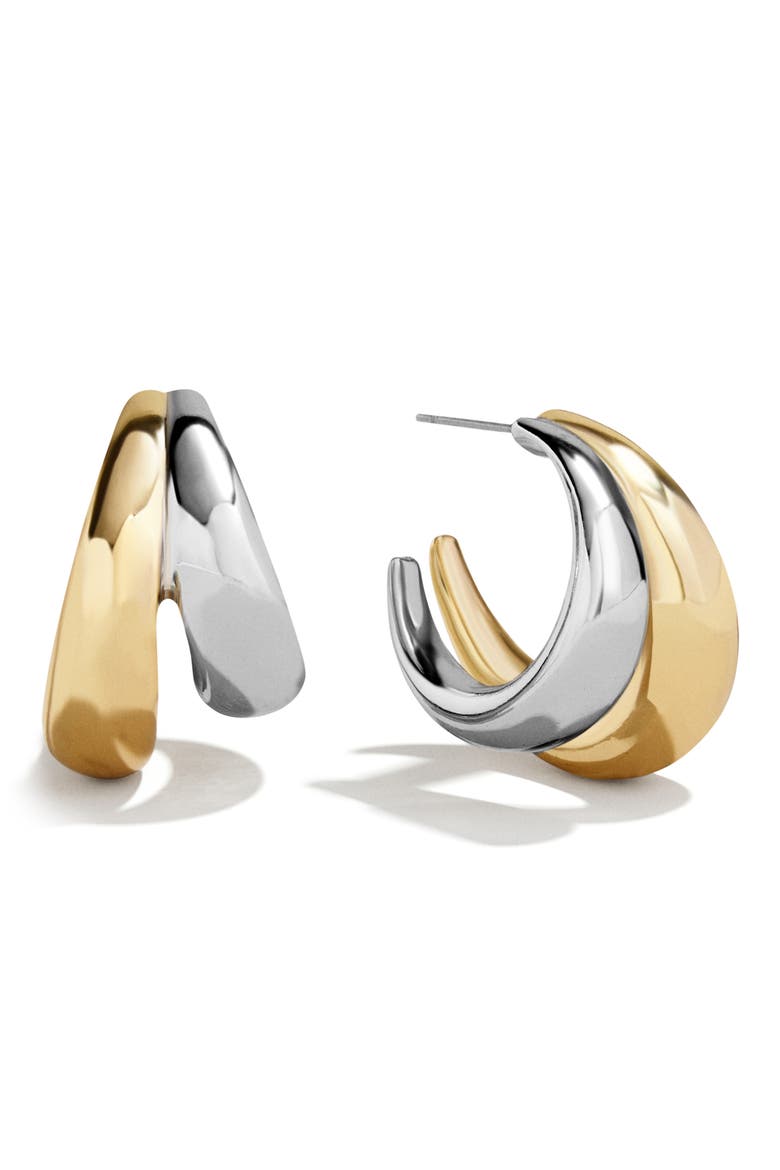 Sloane Hoop Earrings, Main, color, GOLD