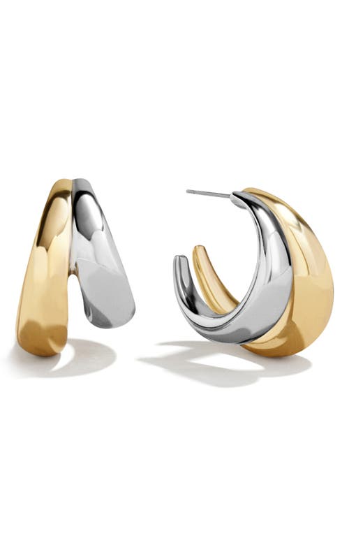 BaubleBar Sloane Hoop Earrings in Gold at Nordstrom