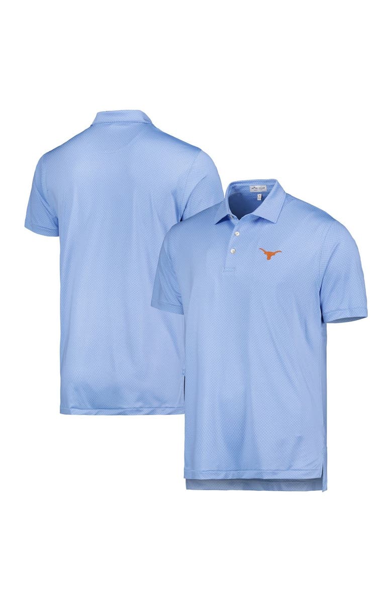 Peter Millar Men's Peter Millar Light Blue Texas Longhorns Dolly Performance Jersey Polo, Alternate, color,