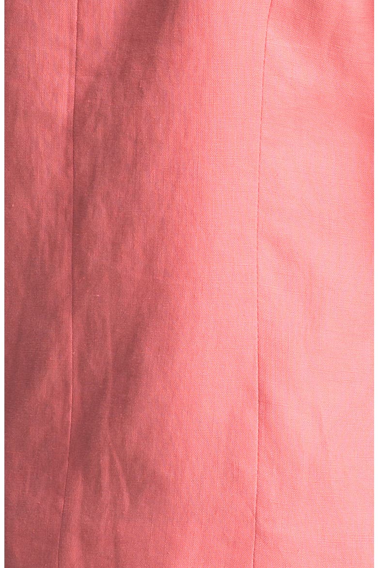 Gibson Collarless Linen Blazer, Alternate, color, PINK