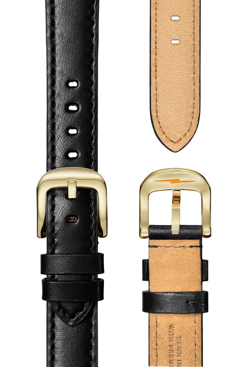 Shinola Runwell Leather Strap Watch, 36mm, Alternate, color, Alabaster