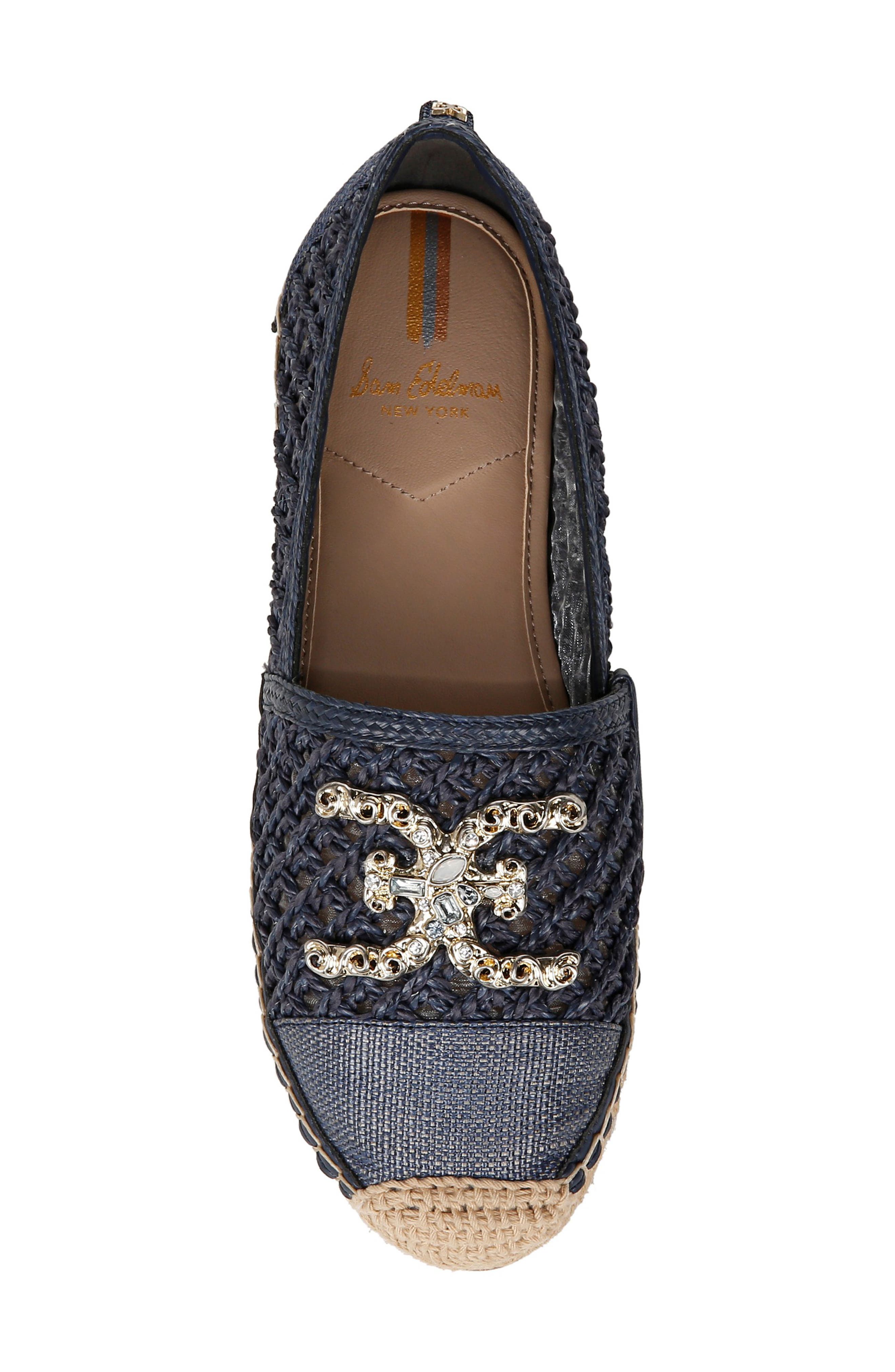 Khiara Espadrille Flat, Alternate, color, HUDSON BLUE