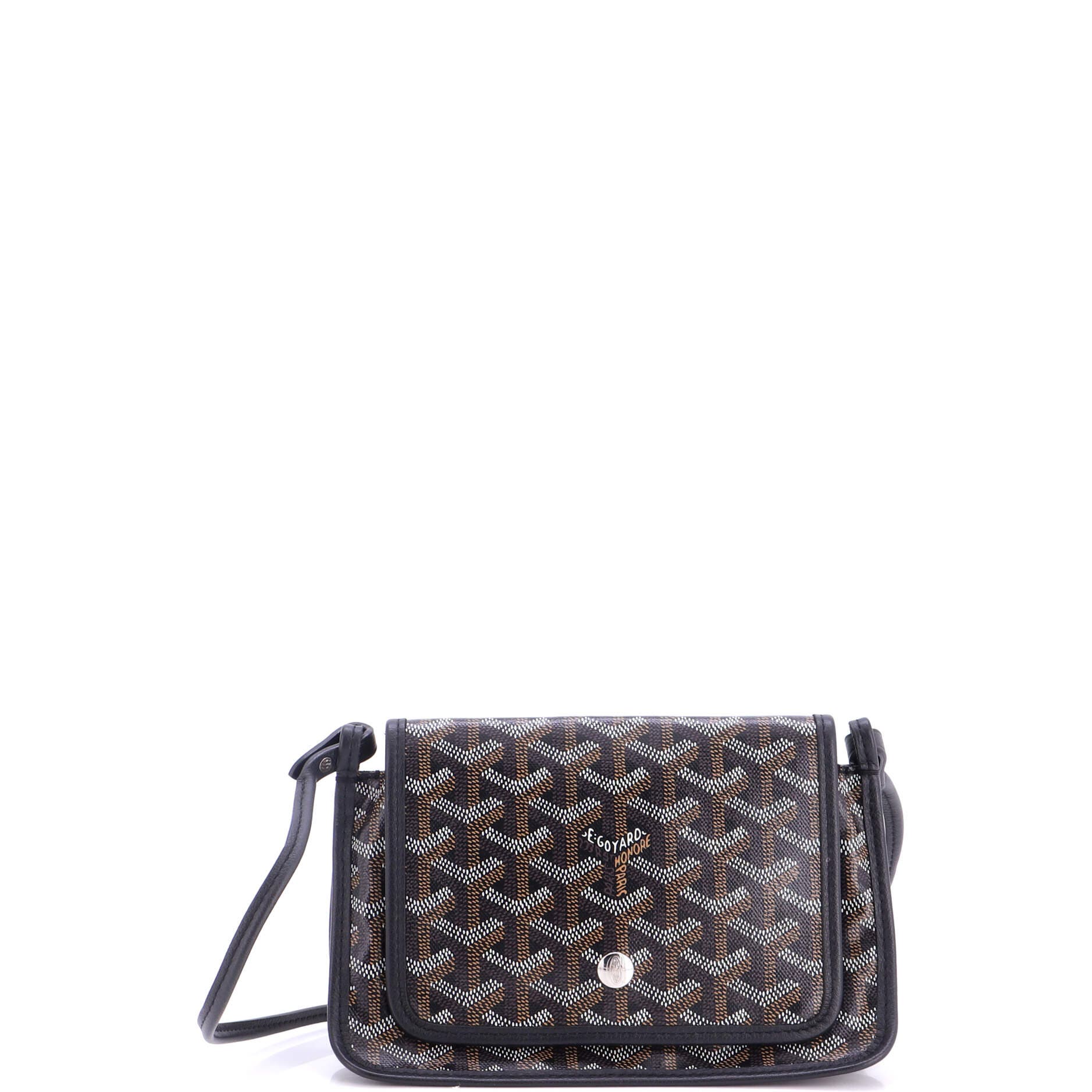 Plumet Clutch Wallet Coated Canvas, Main, color, Black