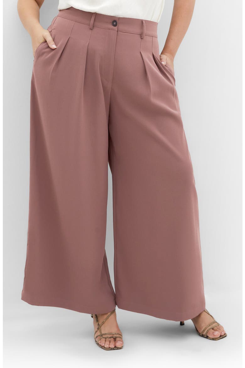 Bailey Pleated Wide Leg Pants, Main, color, DUSTY PINK