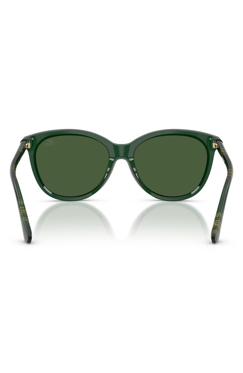 Burberry 55mm Phantos Sunglasses, Alternate, color, Green
