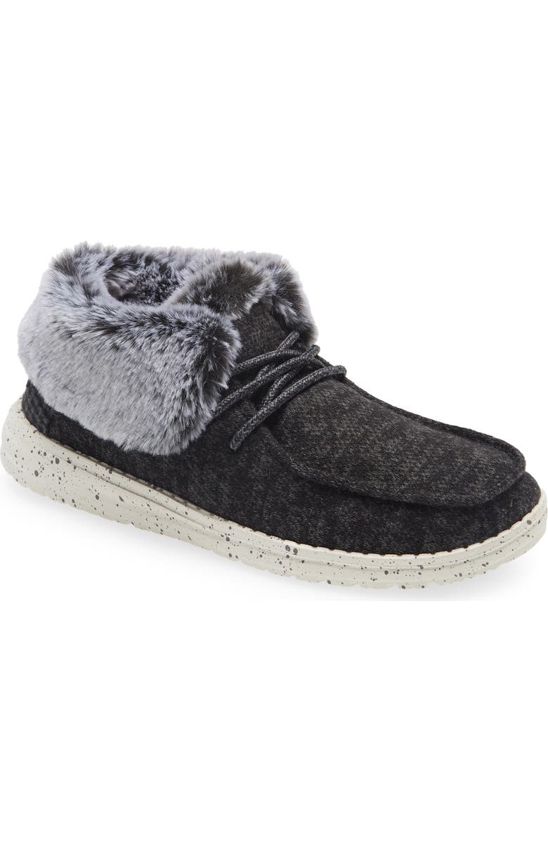 Hey Dude Britt Faux Fur Ankle Boot, Main, color,