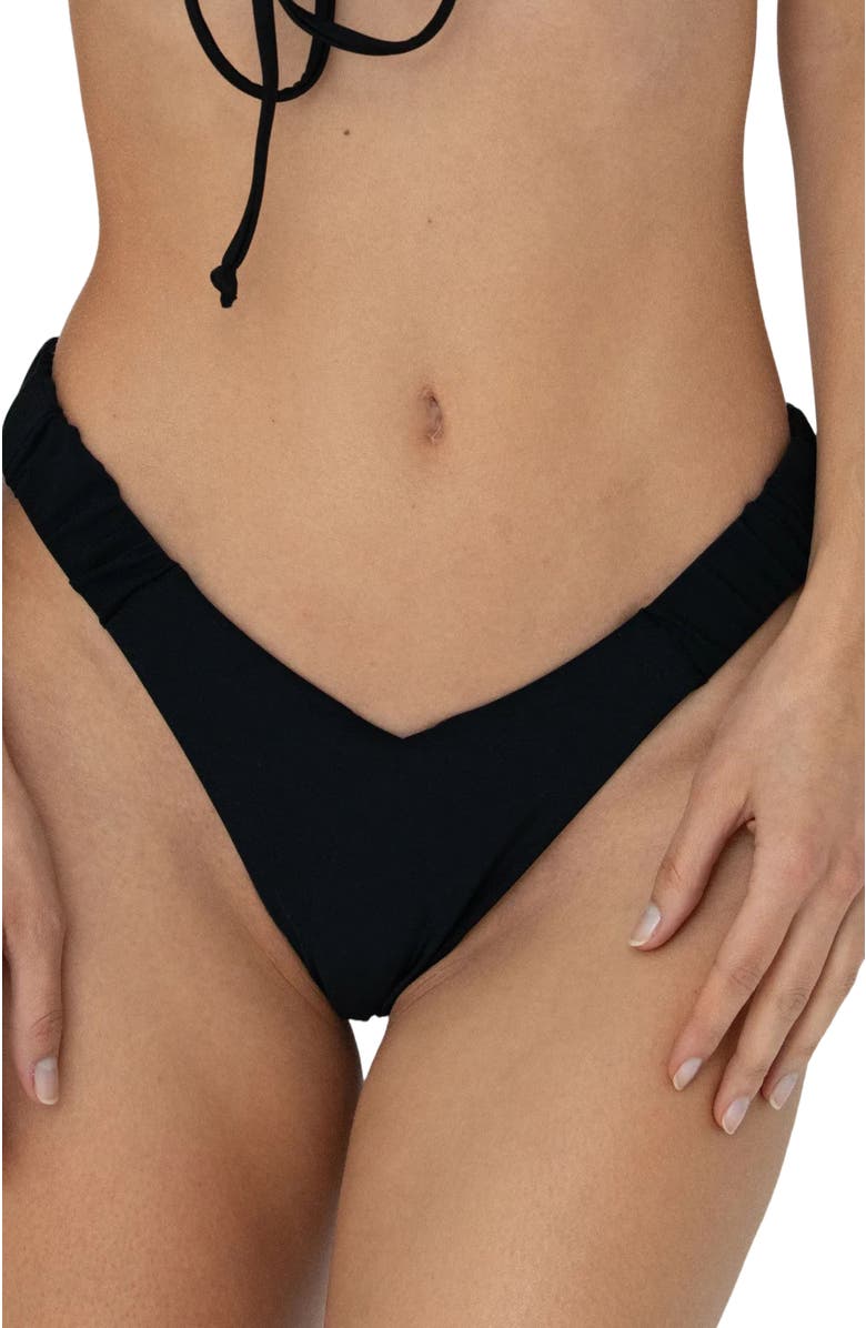 Bright Swimwear Ivy Bottom, Main, color, Black
