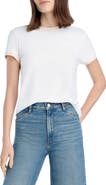 Favorite Daughter The Collegiate Chest Logo Ringer T-Shirt